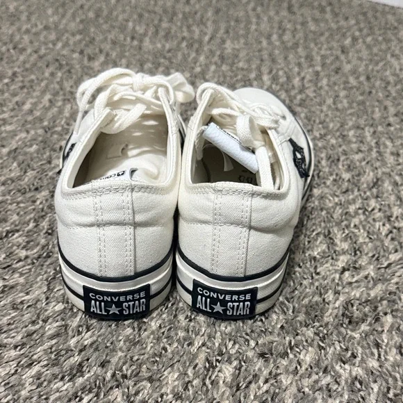 Converse All Star White and Black Sneakers - Picture 3 of 5